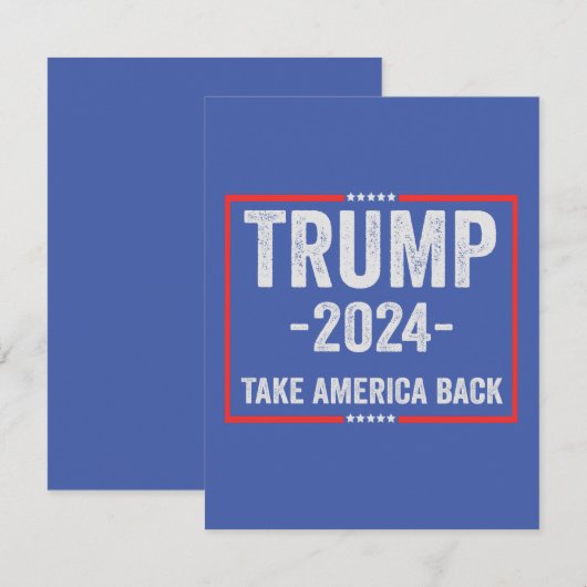 Trump 2024 Patriottisch Republikeins Verkiezings P (Voorkant / Achterkant)
