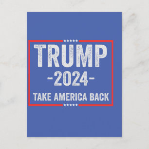 Trump 2024 Patriottisch Republikeins Verkiezings P Briefkaart