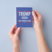 Trump 2024 Patriottisch Republikeins Verkiezings P Flyer (Hand)