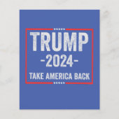 Trump 2024 Patriottisch Republikeins Verkiezings P Flyer (Voorkant)