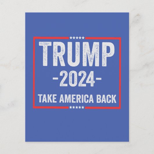 Trump 2024 Patriottisch Republikeins Verkiezings P Flyer (Voorkant)