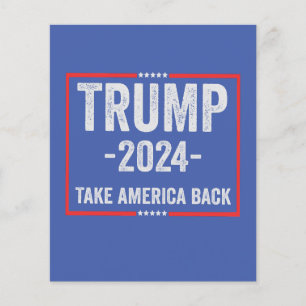 Trump 2024 Patriottisch Republikeins Verkiezings P Flyer