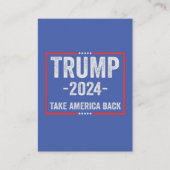 Trump 2024 Patriottisch Republikeins Verkiezings P Visitekaartje (Voorkant)