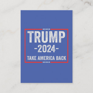 Trump 2024 Patriottisch Republikeins Verkiezings P Visitekaartje