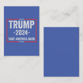 Trump 2024 Patriottisch Republikeins Verkiezings P Visitekaartje (Voorkant / Achterkant)
