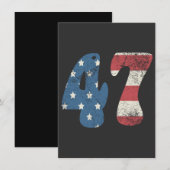 Trump 2024  Patriottische Amerikaanse Vlag 47 (Voorkant / Achterkant)