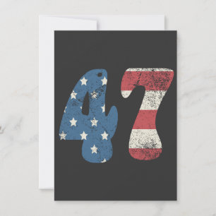 Trump 2024  Patriottische Amerikaanse Vlag 47