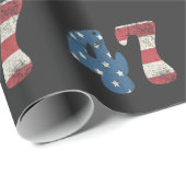 Trump 2024  Patriottische Amerikaanse Vlag 47 Cadeaupapier (Rol Hoek)