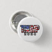 Trump 2024 Patriottische blokletters Ronde Button 3,2 Cm (Voorkant /achterkant)