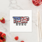 Trump 2024 Patriottische blokletters Servet (Insitu)