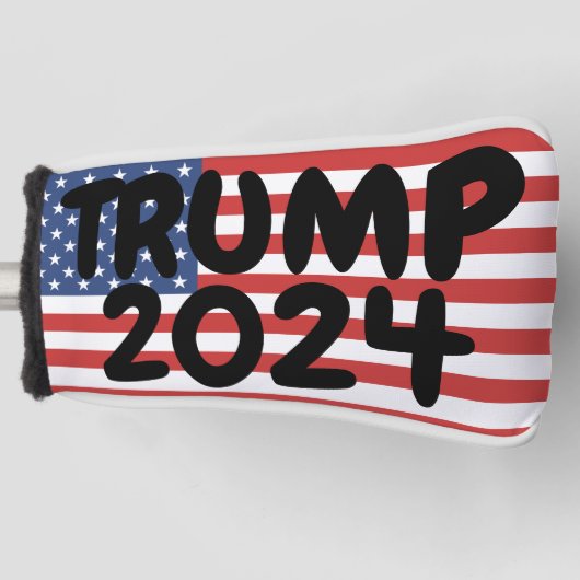 TRUMP 2024 PATRIOTTISCHE GOLFKOP HOESJE GOLFHEADCOVER (Voorkant)