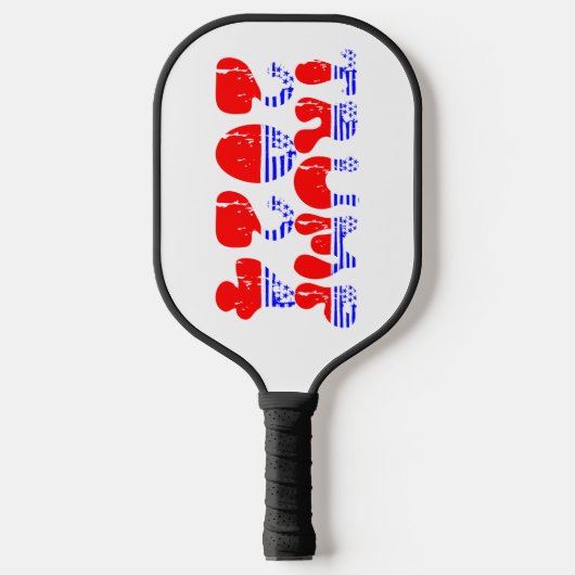Trump 2024 Patriottische Groovy Retro Pickleball Paddle (Voorkant)