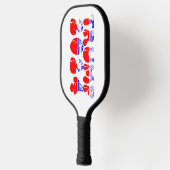 Trump 2024 Patriottische Groovy Retro Pickleball Paddle (Links)