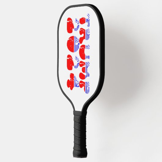 Trump 2024 Patriottische Groovy Retro Pickleball Paddle (Links)