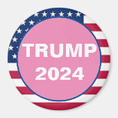 TRUMP 2024 Patriottische magneet (Voorkant)