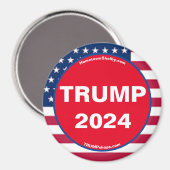 TRUMP 2024 Patriottische magneet (Voorkant / Achterkant)