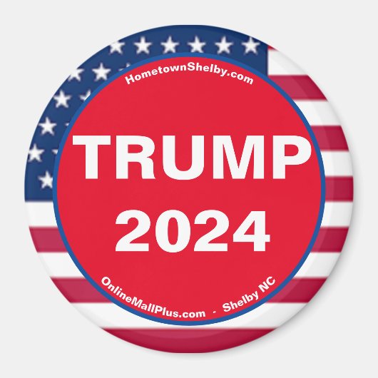 TRUMP 2024 Patriottische magneet (Voorkant)