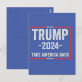 Trump 2024 Patriottische Republikeinse Verkiezing  Briefkaart (Voorkant / Achterkant)