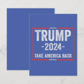 Trump 2024 Patriottische Republikeinse Verkiezings (Voorkant / Achterkant)
