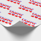 Trump 2024 Patriottische retro  verkiezingen Cadeaupapier (Hoek)