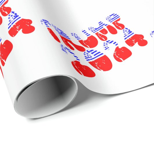 Trump 2024 Patriottische retro  verkiezingen Cadeaupapier (Rol Hoek)