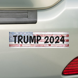 TRUMP 2024 PATRIOTTISCHE VLAG BUMPERSTICKER