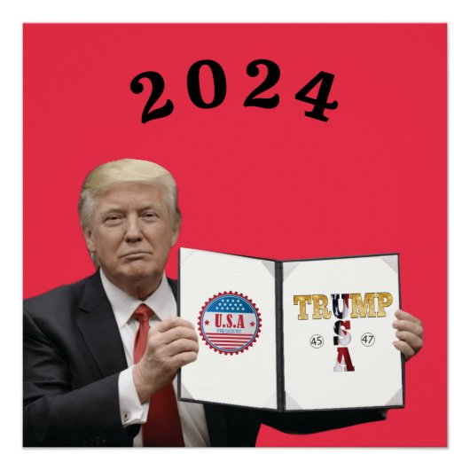 TRUMP 2024 PERFECT POSTER (Voorkant)
