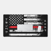 Trump 2024 Pistool Rechten Kunst Gepersonaliseerd Bureaumat (Keyboard & Muis)