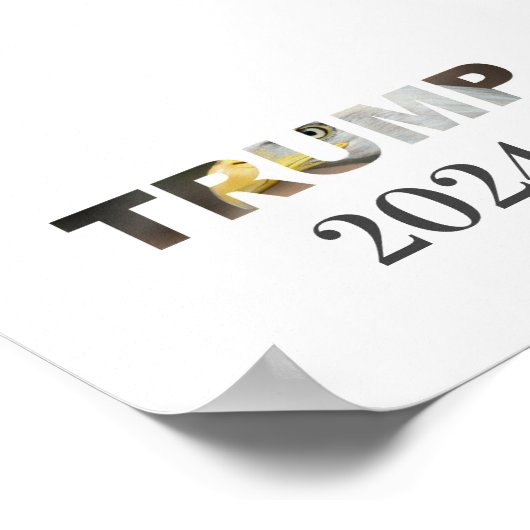 TRUMP 2024, POSTER VOOR VERKIEZING (Hoek)