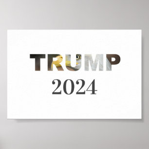 TRUMP 2024, POSTER VOOR VERKIEZING