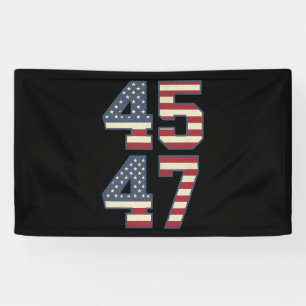 Trump 2024 President 45 47 Amerika USA Retro Spandoek