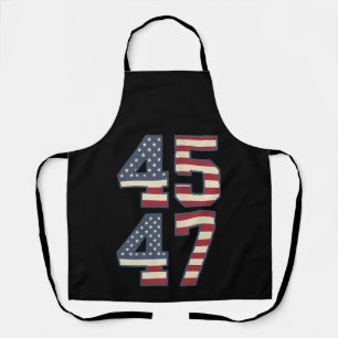 Trump 2024 President 45 47 Amerika V.S. Retro Schort