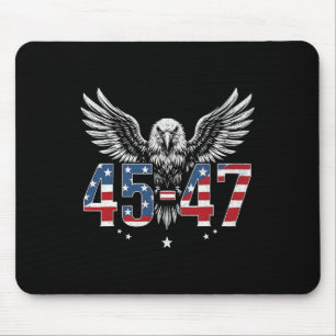 Trump 2024 President 45 en 47 Amerikaanse vlag Tru Muismat