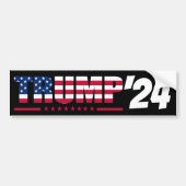 Trump 2024 President Campagne Bumpersticker (Voorkant)