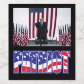 Trump 2024 President Trump Wijn Etiket (Enkel label)