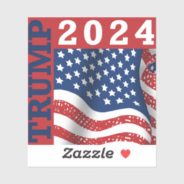 Trump 2024 presidentsverkiezingen Amerikaanse vlag Sticker