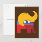 Trump 2024 presidentsverkiezingen briefkaart (Voorkant / Achterkant)