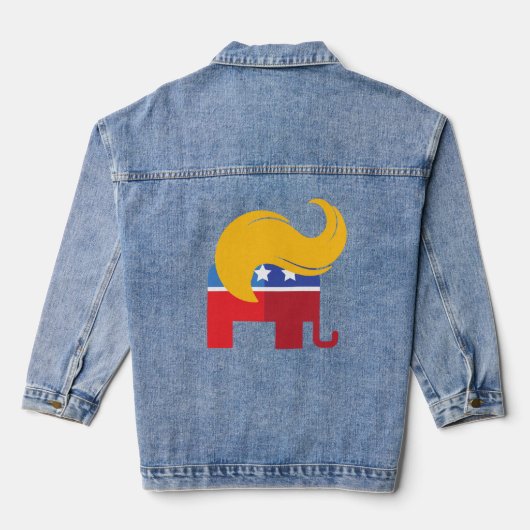 Trump 2024 presidentsverkiezingen denim jacket (Achterkant)
