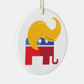 Trump 2024 presidentsverkiezingen keramisch ornament (Rechts)