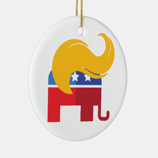 Trump 2024 presidentsverkiezingen keramisch ornament (Rechts)