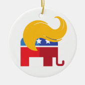 Trump 2024 presidentsverkiezingen keramisch ornament (Voorkant)