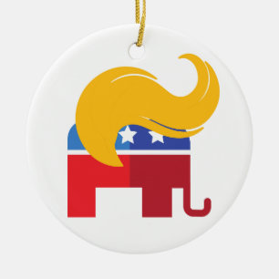 Trump 2024 presidentsverkiezingen keramisch ornament