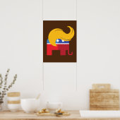 Trump 2024 presidentsverkiezingen poster (Keuken)