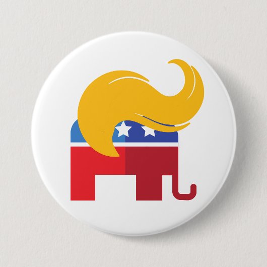 Trump 2024 presidentsverkiezingen ronde button 7,6 cm (Voorkant)