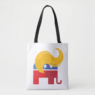 Trump 2024 presidentsverkiezingen tote bag