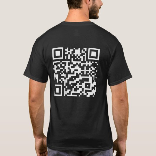Trump 2024 QR 45/47 Funny QR Trump Dancing (terug) T-shirt (Achterkant)