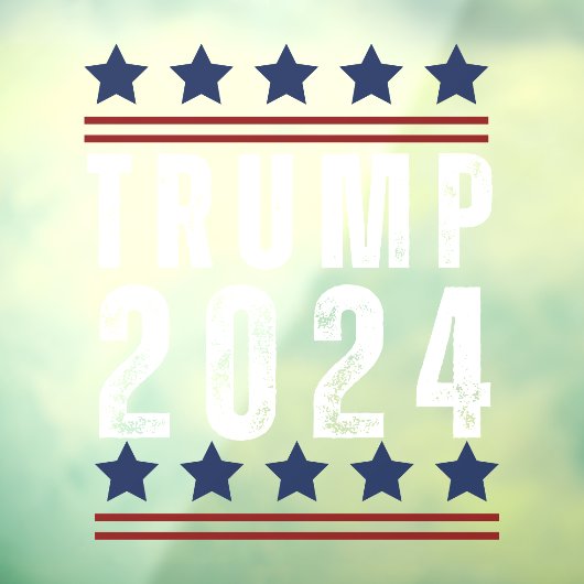 Trump 2024 raamsticker (Vel 3)