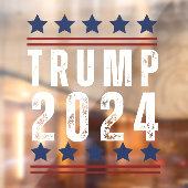 Trump 2024 raamsticker (Vel 2)