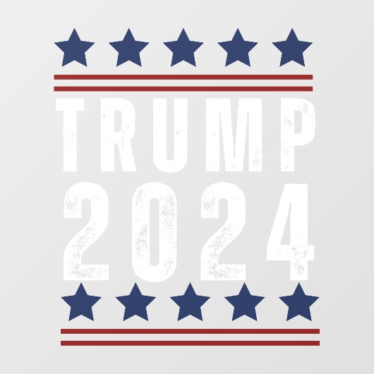 Trump 2024 raamsticker (Vel)