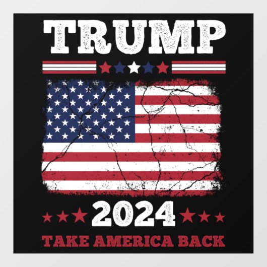Trump 2024 raamsticker (Vel)